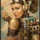 Illustration for article titled Gorgeous Portraits of Steampunk's Jetpack-Wearing Superwomen